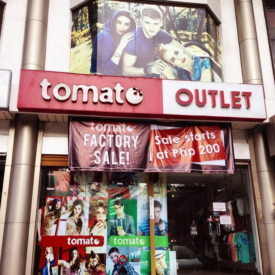 Manila Shopper Tomato Factory Outlet SALE til Dec 6 2014