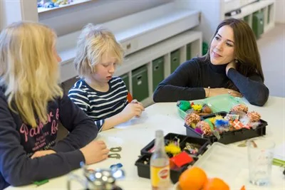 Crown Princess Mary attended a working meeting with the Danish Mental Health Foundation. 