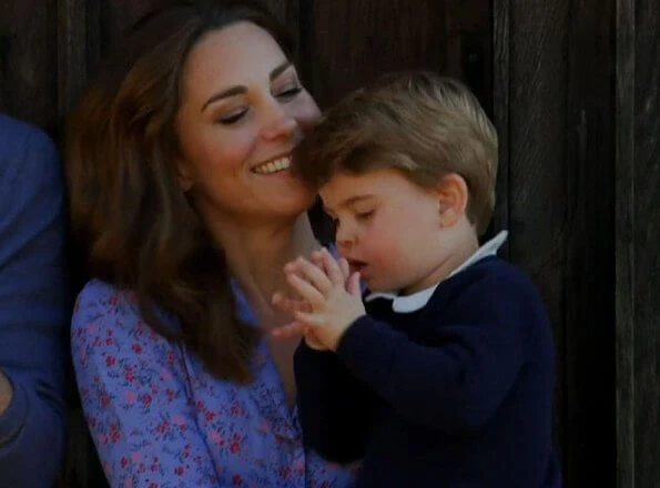 Kate Middleton wore Ghost Anouk floral dress. Princess Charlotte wore floral print dress by  Amaia Kids. Lily Rose