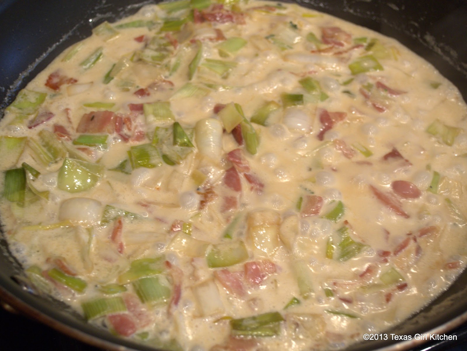 Texas Girl Kitchen Pancetta & Leeks