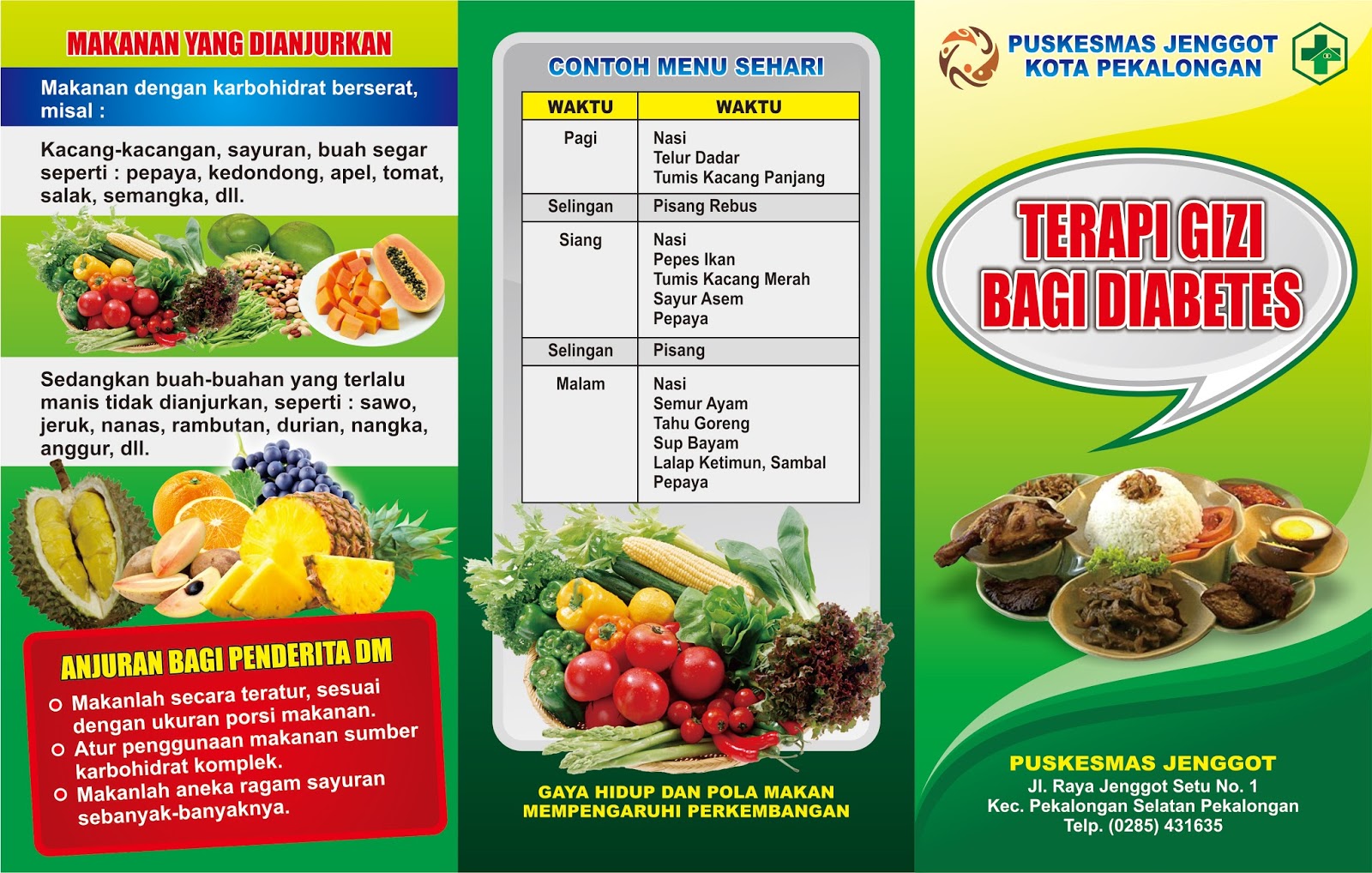 Contoh Leaflet Makanan