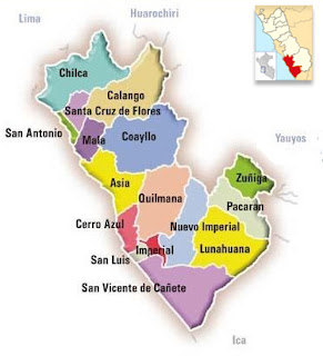 Mapa de Cañete