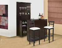 Mini bar de madera