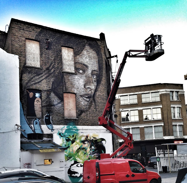 New Street Art Portrait By Australian Artist RONE in East London, United Kingdom. 3