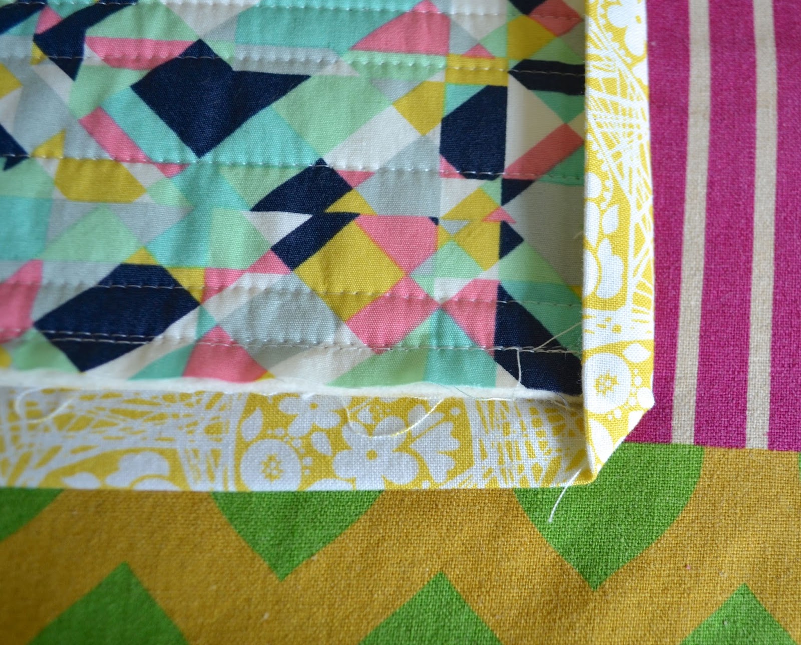 she can quilt Quilt Binding Tutorial hand and machine stitched