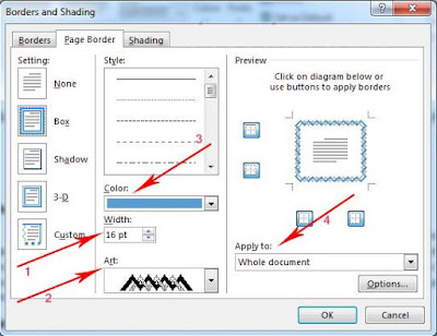 cara menambahkan bingkai di microsoft word