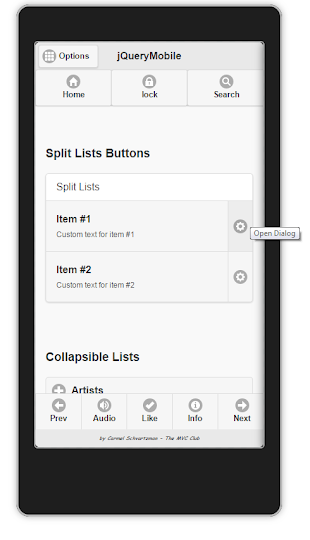   Collapsible Filterable List with Search        