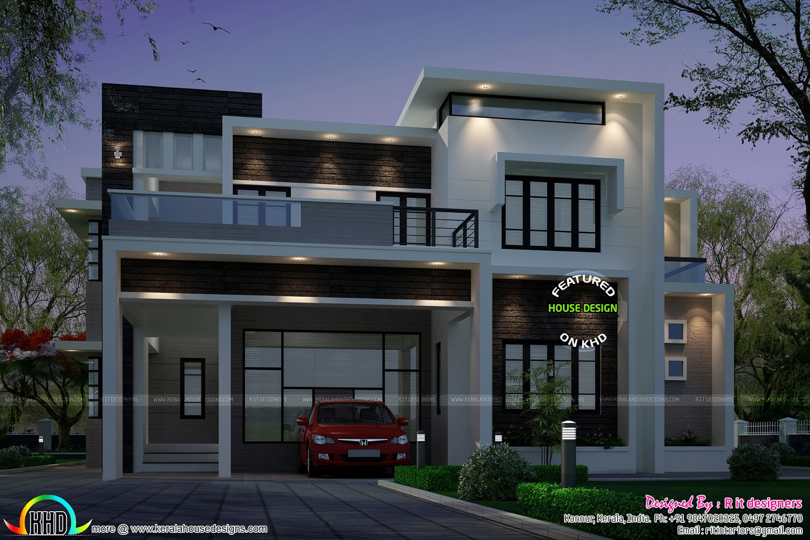 2883 sq-ft Contemporary style house - Homes Design Plans 2883 sq-ft Contemporary style house - Homes Design Plans