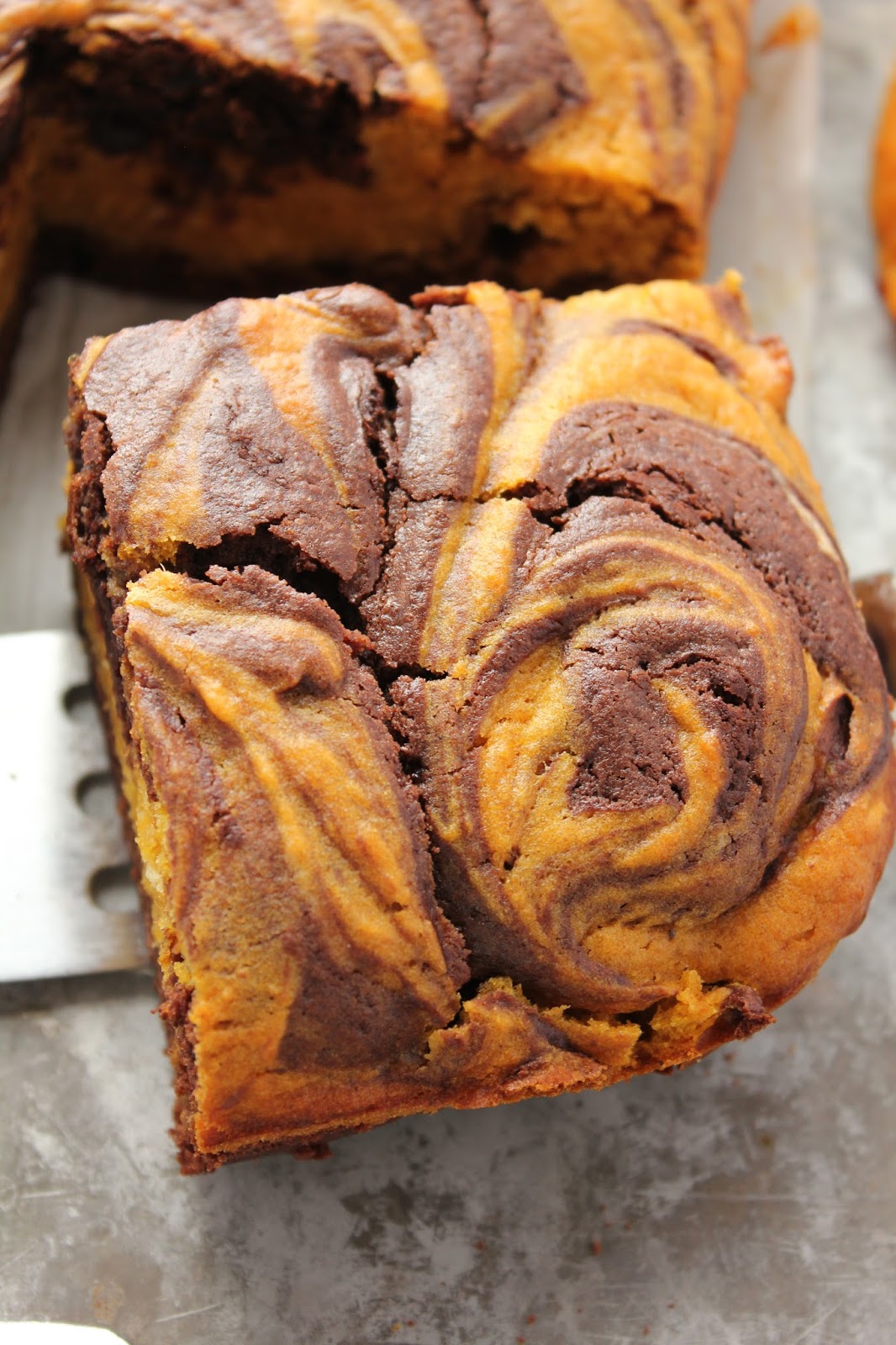 Pumpkin Swirl Brownies