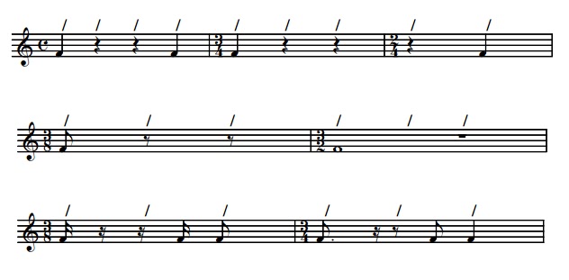 MusicOnlineUK: Lesson 2.7 - Grouping of Rests.