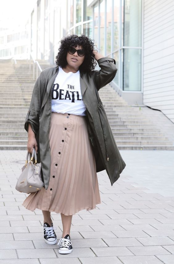 STYLE TIPS ON WEARING THE PLUS SIZE MIDI SKIRT / geeks fashion