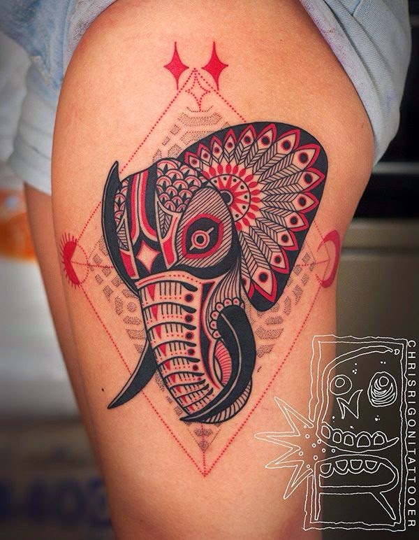 tatuajes de elefantes para chicas y su significado