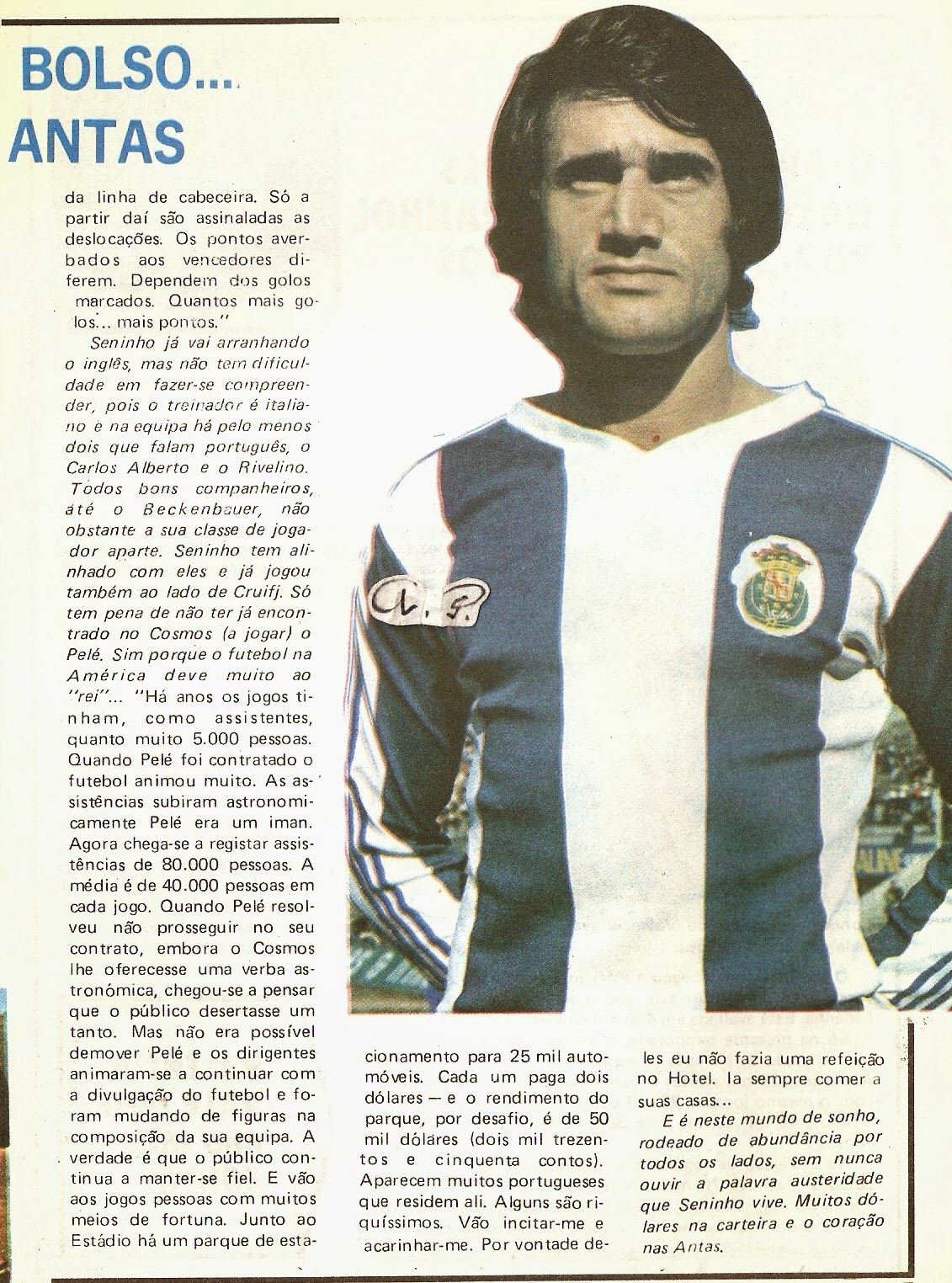 Memória Portista Seninho Protagonista duma transferência antiga