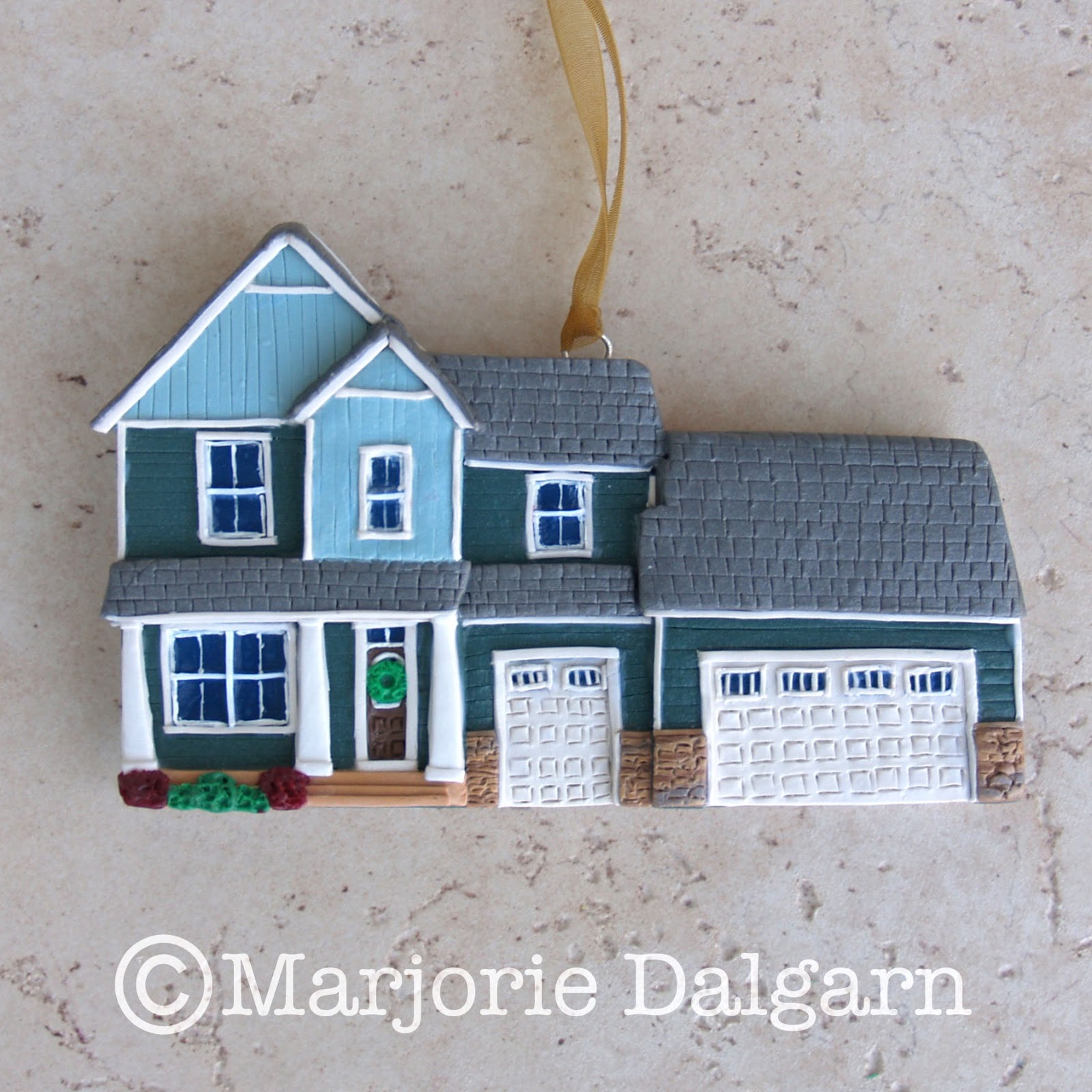 living with threemoonbabies Custom House Ornament