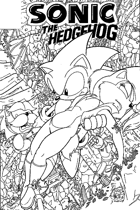 sonic adventure coloring pages  team colors