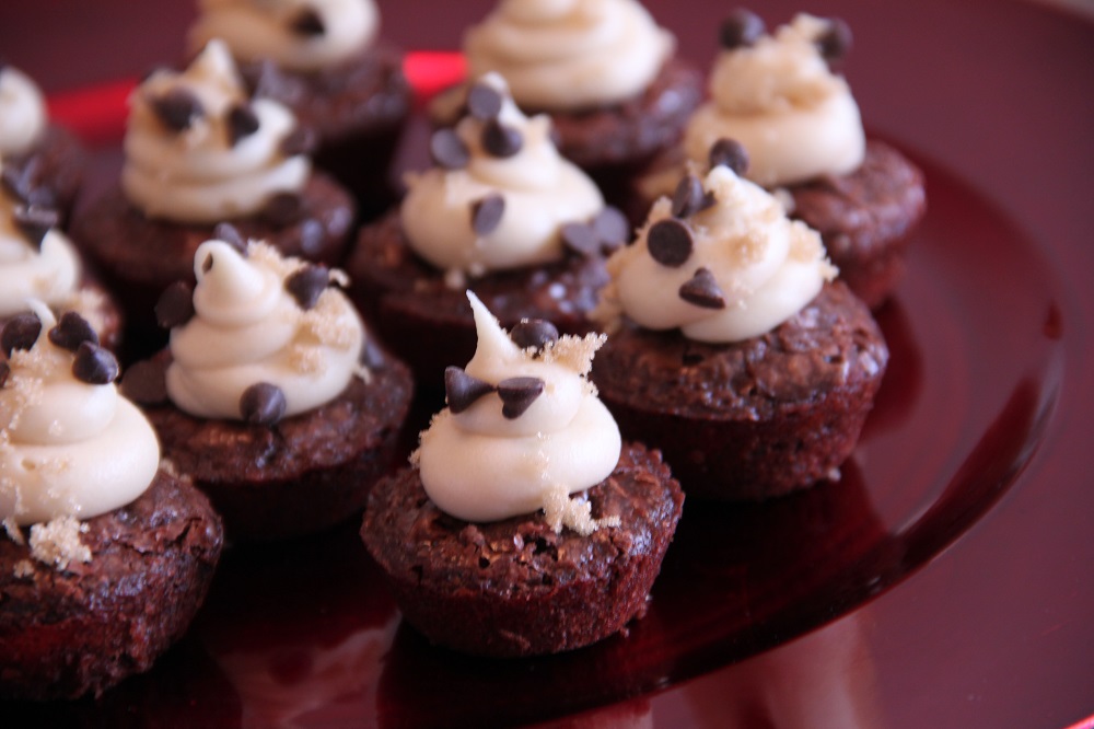 Planning Playtime Chocolate Chip Cookie Dough Brownie Bites