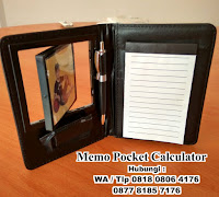 Souvenir Promosi Memo Pocket Calculator