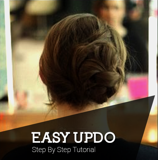 Easy Up-do Step By Step - trends4everyone