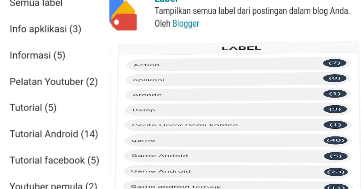 Cara Membuat Label Atau Kategori di Blog Lengkap - Xaloonk