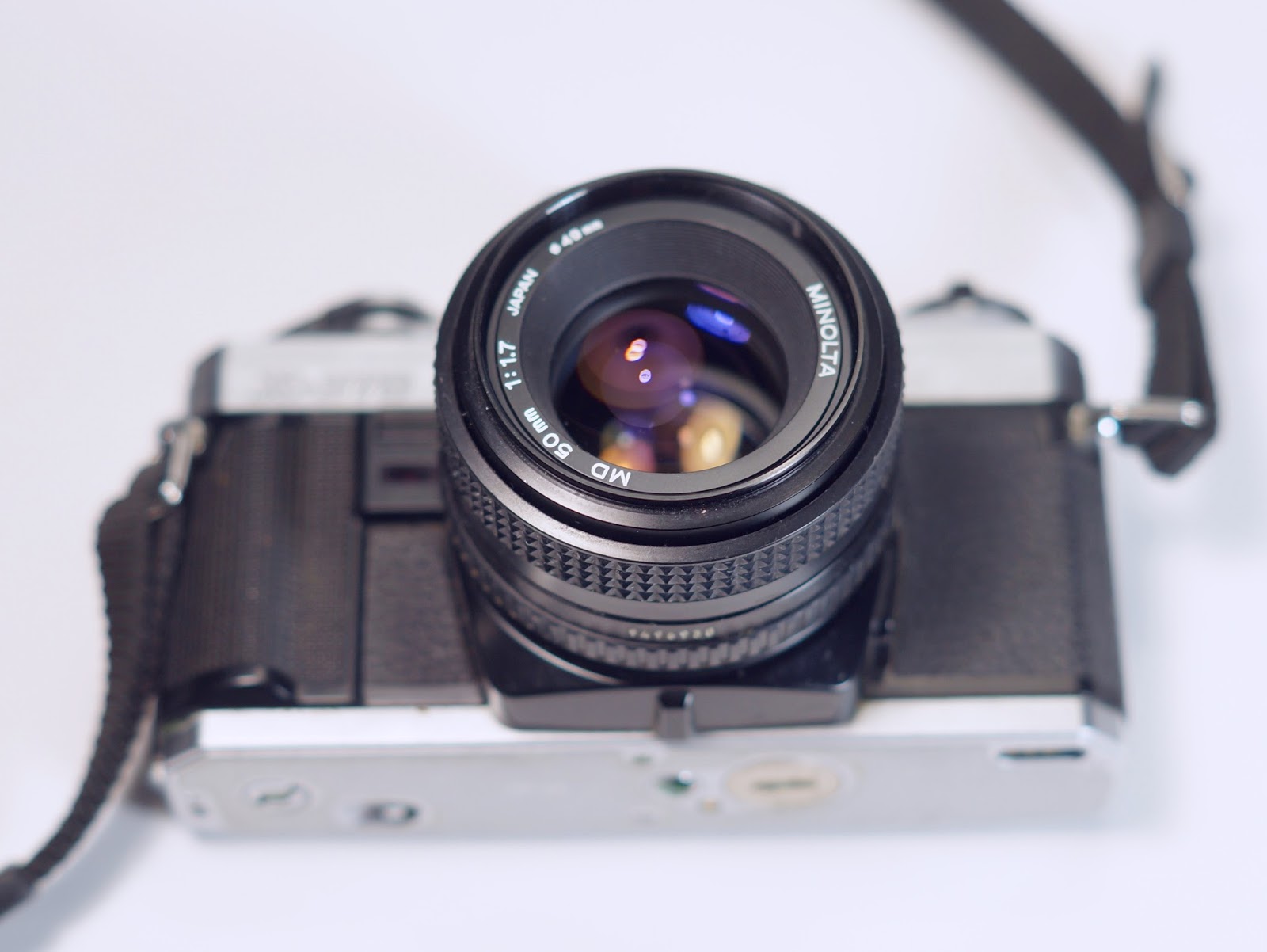 Minolta X-370 35mm Manual Film Camera with MD 50mm f/1.7 Lens