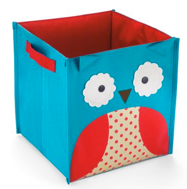 storage bin with picture of an owl