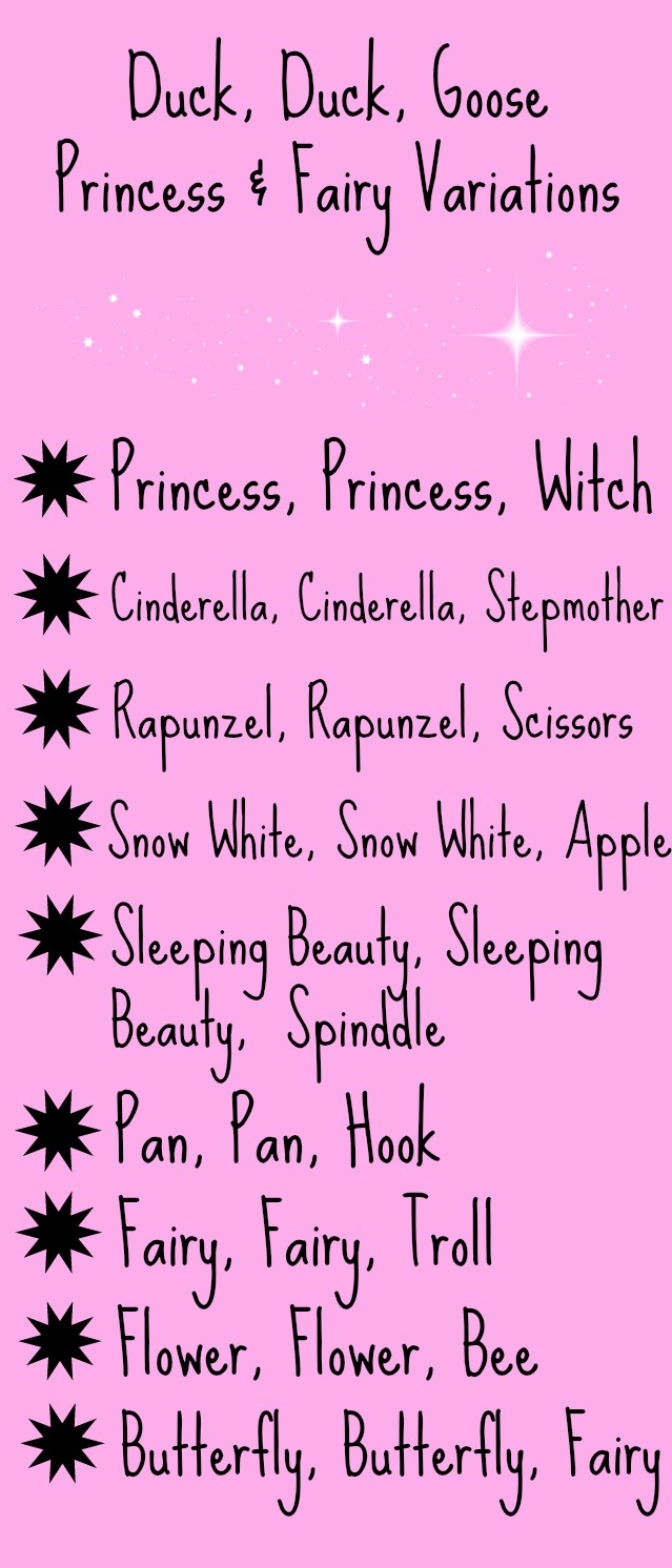 It's a Princess Thing Duck, Duck, Goose Princess and Fairy Variations