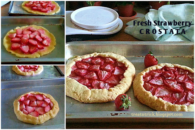 Fresh Strawberry Crostata Recipe @ treatntrick.blogspot.com