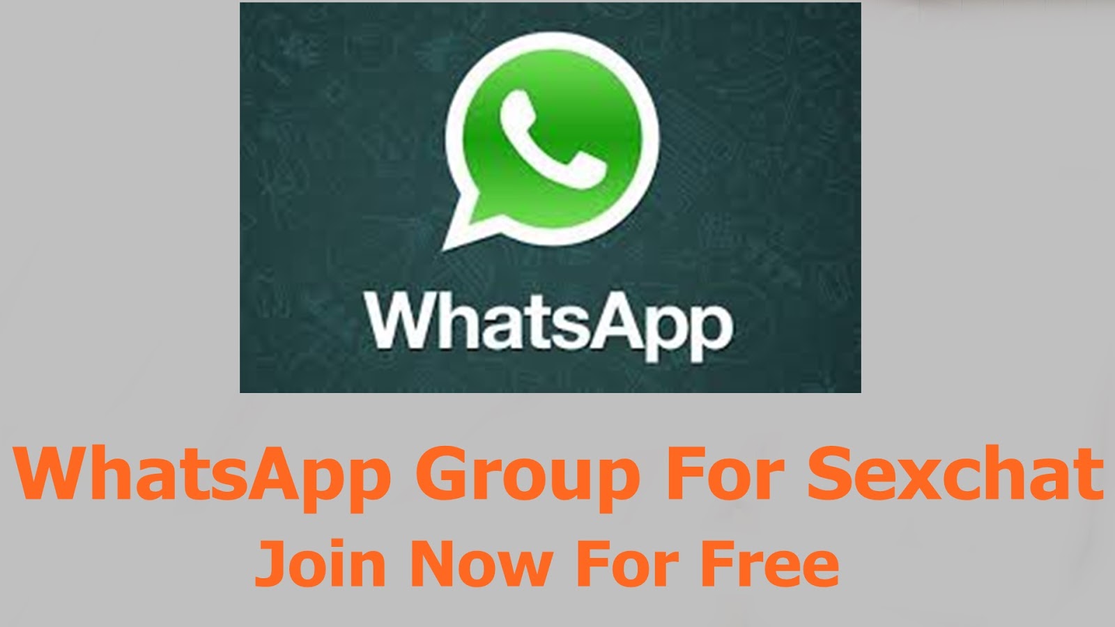 Chat group sex whatsapp Inside Whatsapp