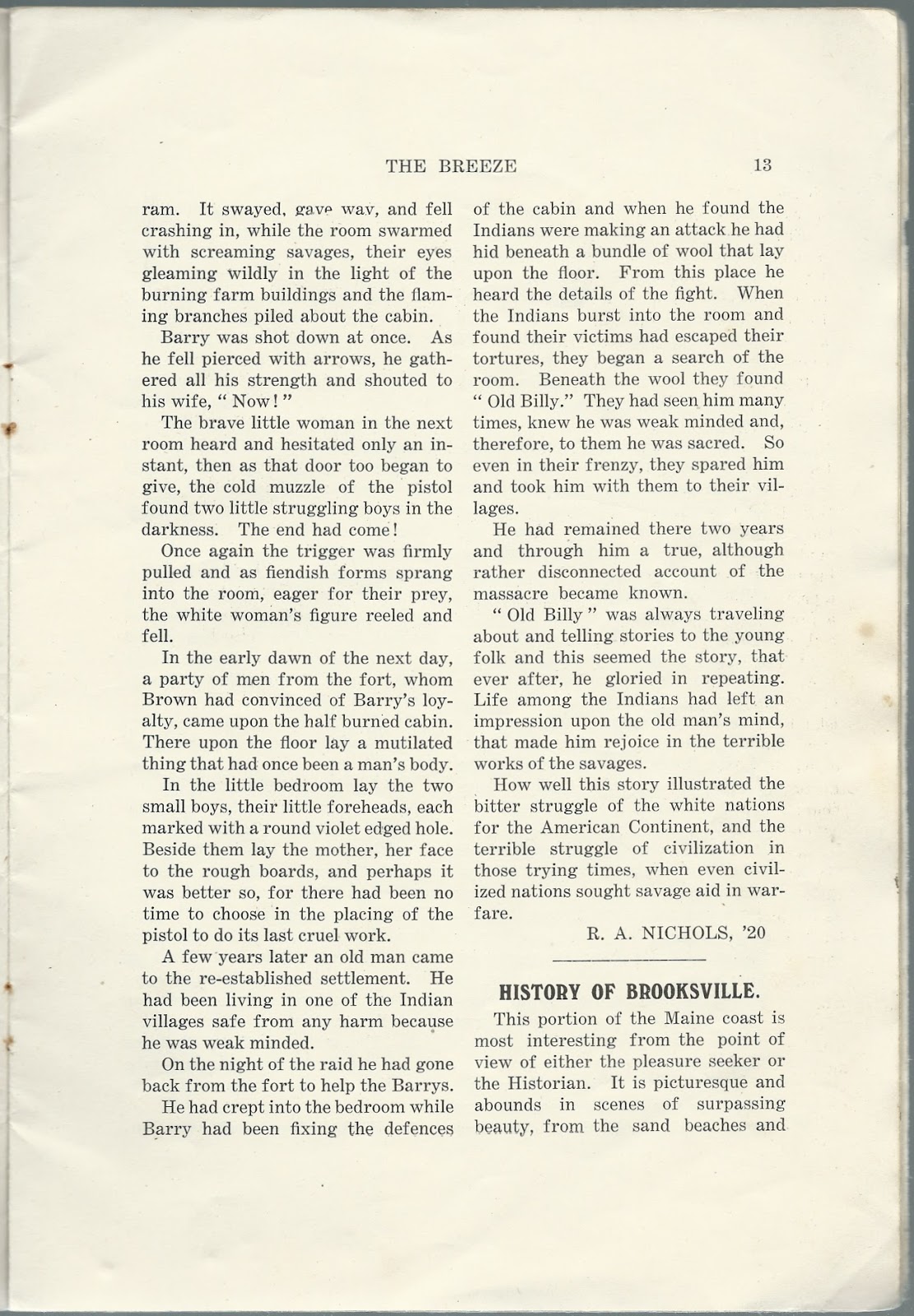 Heirlooms Reunited May, 1917, Issue of The Breeze of Brooksville High