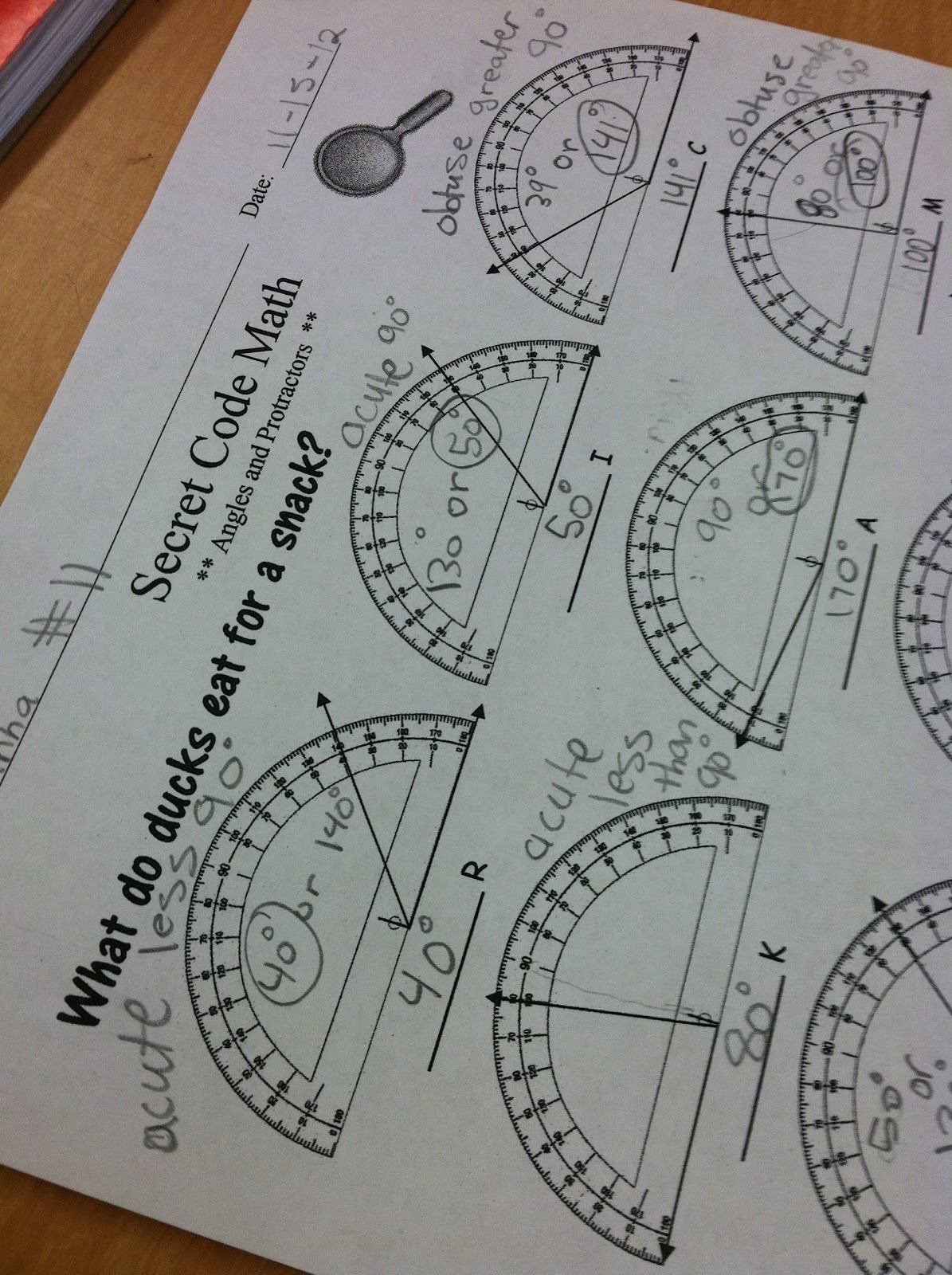 Using a Protractor | Teaching in Room 6