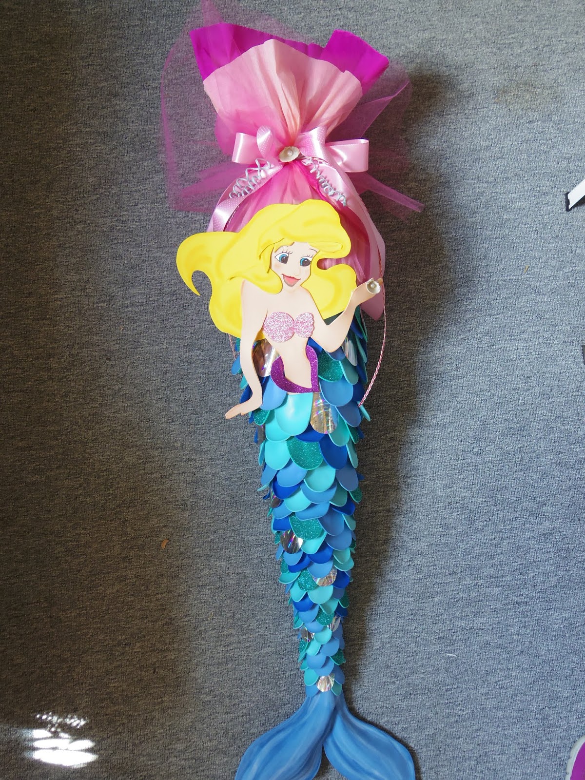 Dani's Kreativ-Blog : Schultüte Meerjungfrau, Meerjungfrauenflosse, Flosse