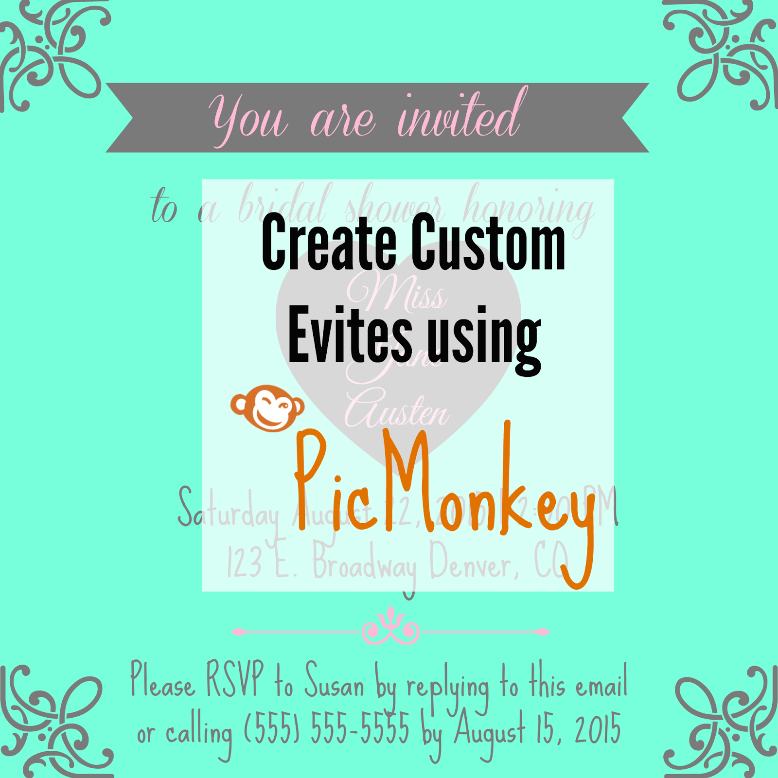 sometimes photojenik creating custom evites with picmonkey