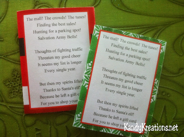 Everyone loves to receive gift cards at Christmas, but they aren't much fun to give.  Solve that problem with these cute Christmas gift card envelopes.  With this free printable you can print your own gift card envelopes with a cute Christmas poem and design so everyone will be happy!