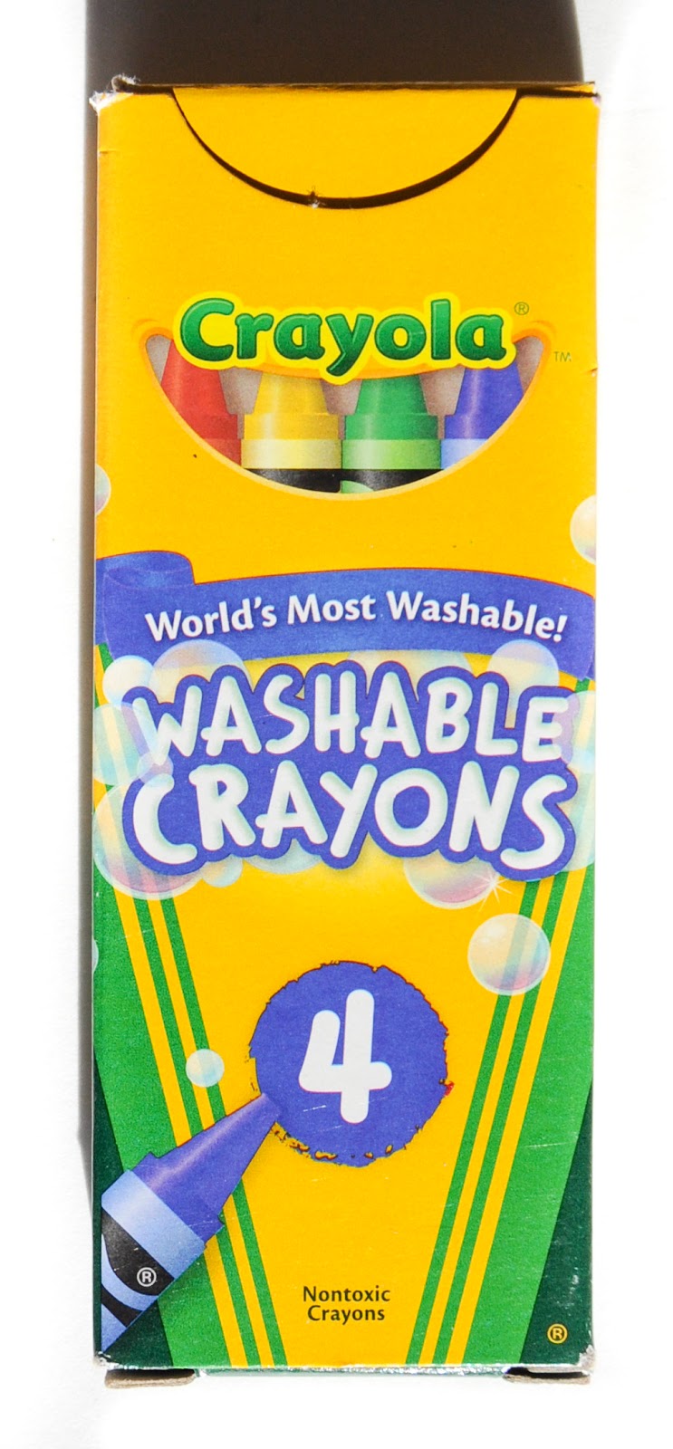 4, 16, and 24 Count Crayola Washable Crayons What's Inside the Box