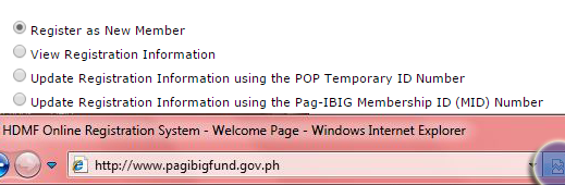 Pag Ibig Fund Online Registration Step 2
