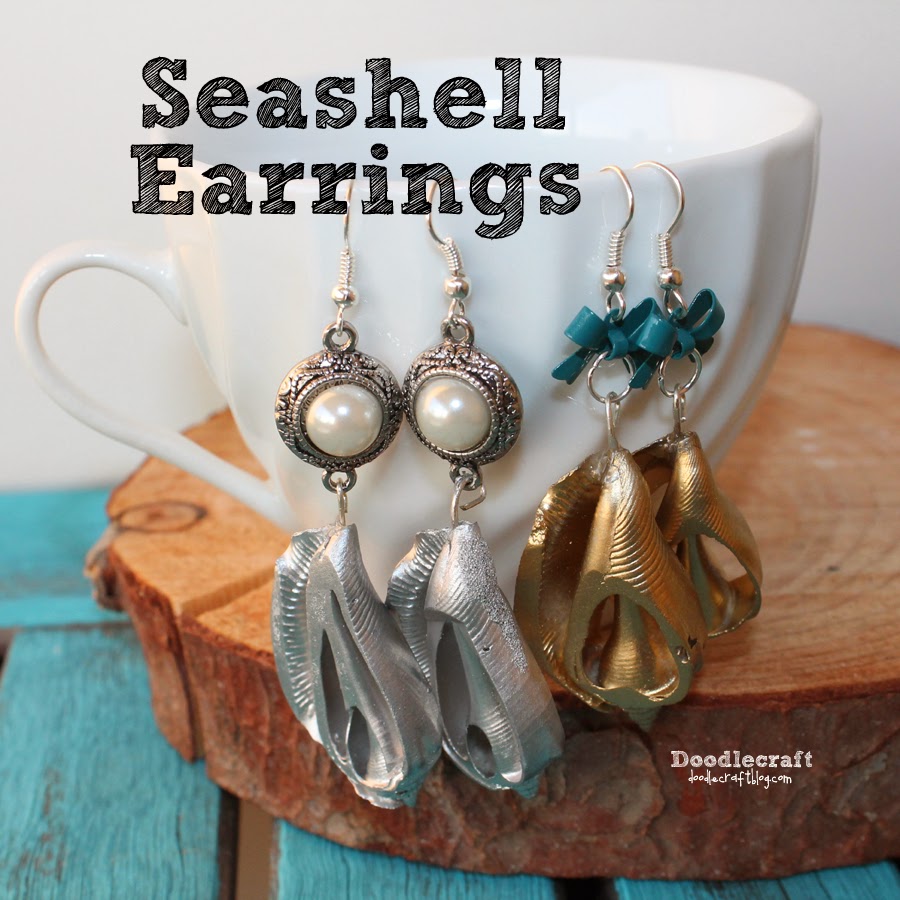 Seashell Dangle Earrings!