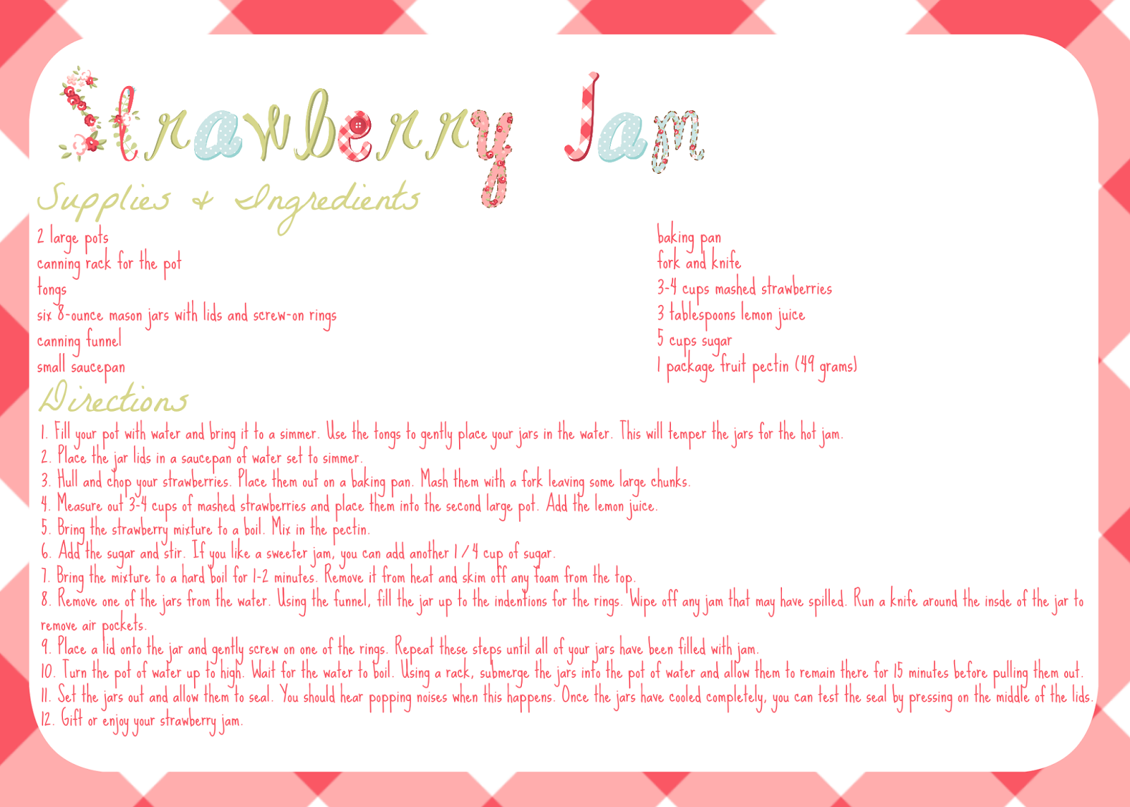 The Life of Jennifer Dawn Homemade Strawberry Jam Recipe
