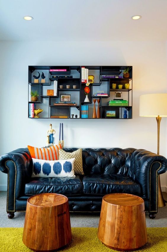 Masculine Black Sofas Fit For A Bachelor Pad