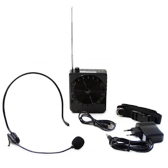 Amplificador Megafone Microfone Kit Completo P/ Professor