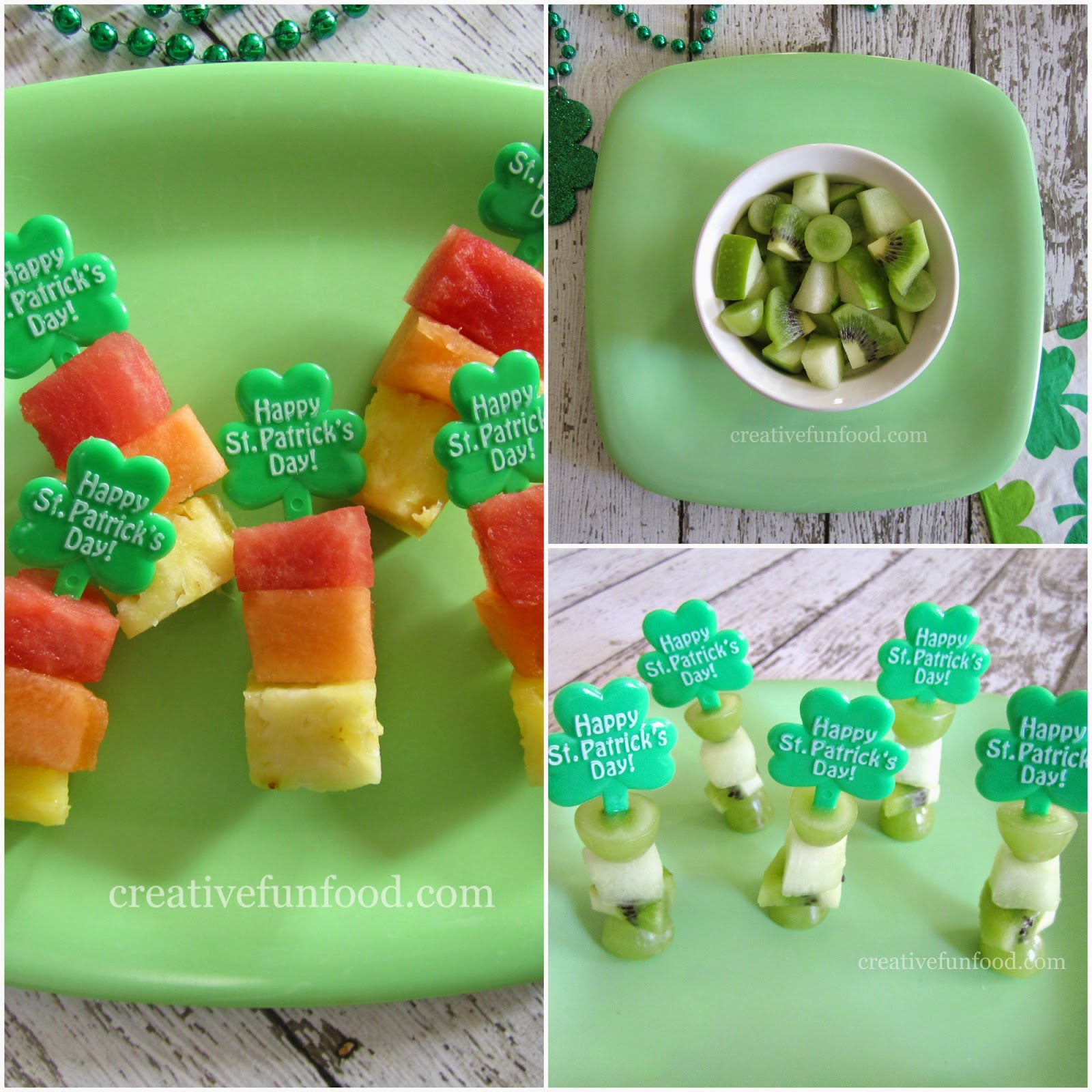 Creative Food Simple St. Patrick's Day Fruit Snacks