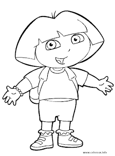 dora coloring pages to print