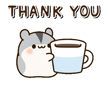 LINE Official Stickers - Good Friends Hamster Example with GIF Animation