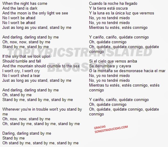 You Can Be King Again Letra Español TOP LYRICS TRANSLATED CANCIONES TOP TRADUCIDAS: Ben E. King - Stand by Me