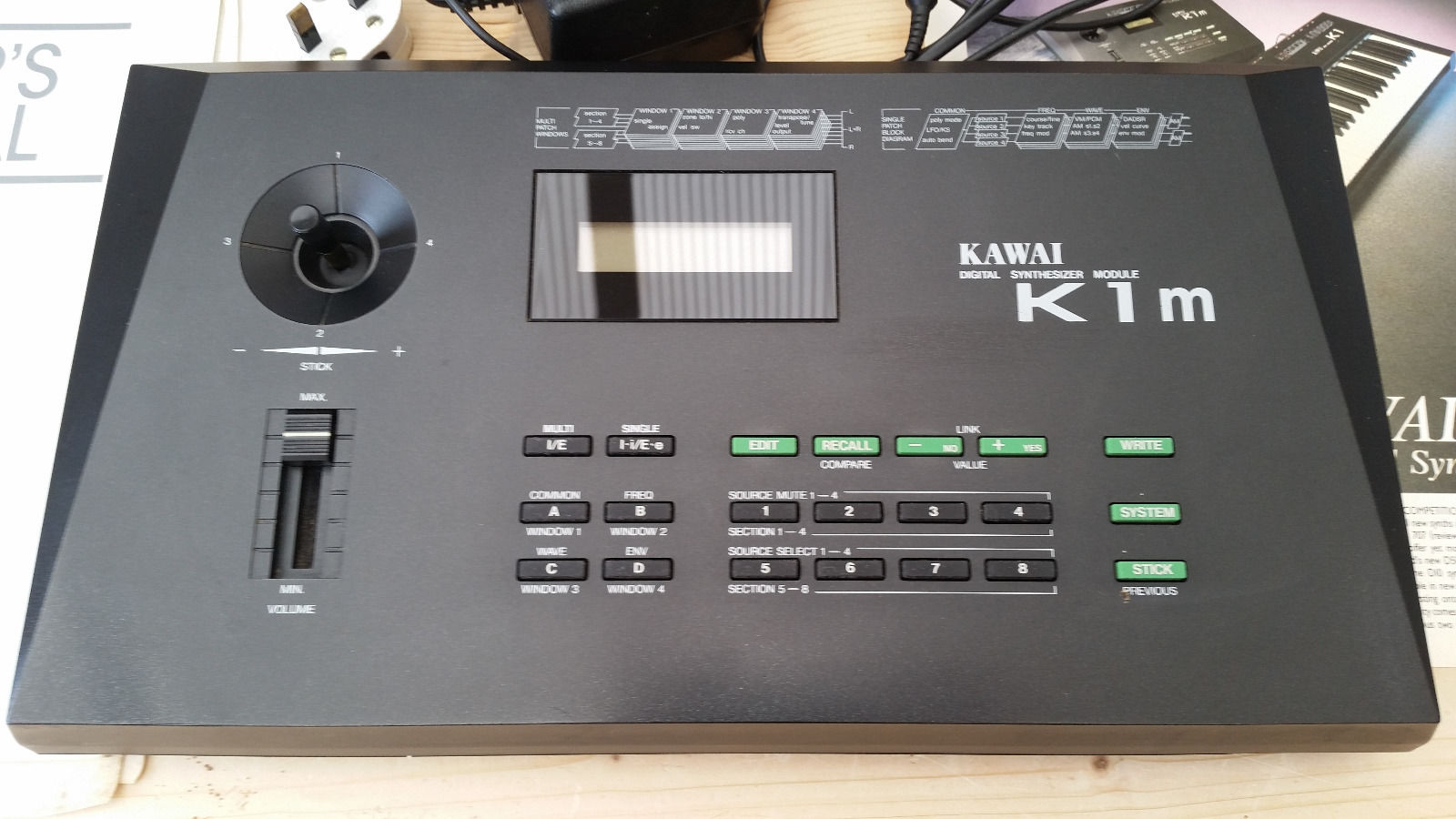 MATRIXSYNTH Kawai K1m Digital Synthesizer Module SN 168897