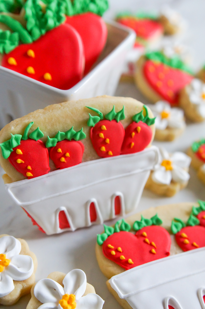 Strawberry Cookie Cutter & Carrot Cookie Cutter Designed by the Bluebonnet  Bake Shoppe sketches to Print Below 