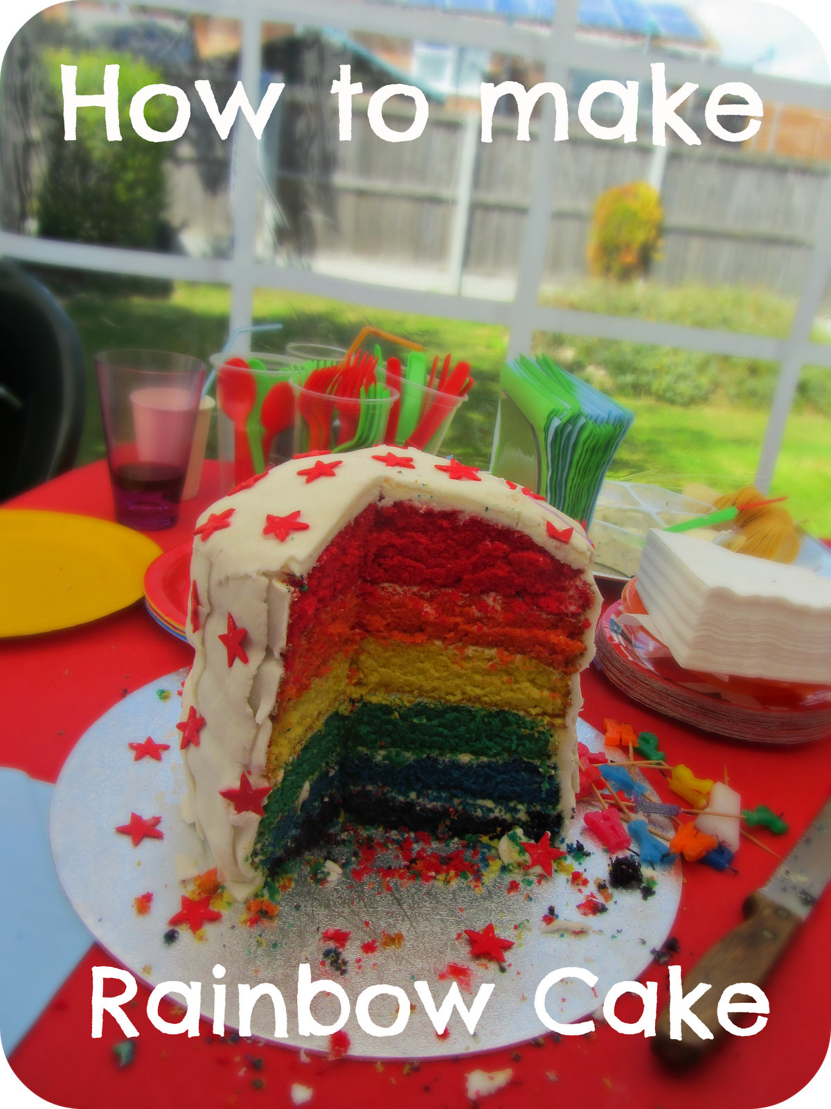 The Adventure of Parenthood How to make a Rainbow Cake