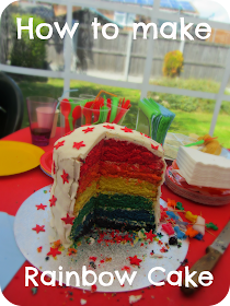 how to make rainbow cake, six layered rainbow cake, homemade rainbow cake, step by step guide, baking rainbow cake, easy to make rainbow layer cake