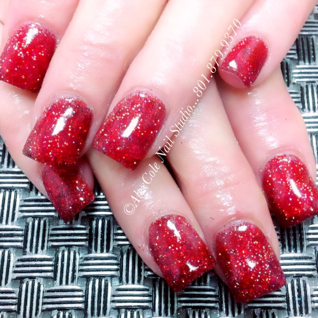 Dorothy Red Acrylic Nails