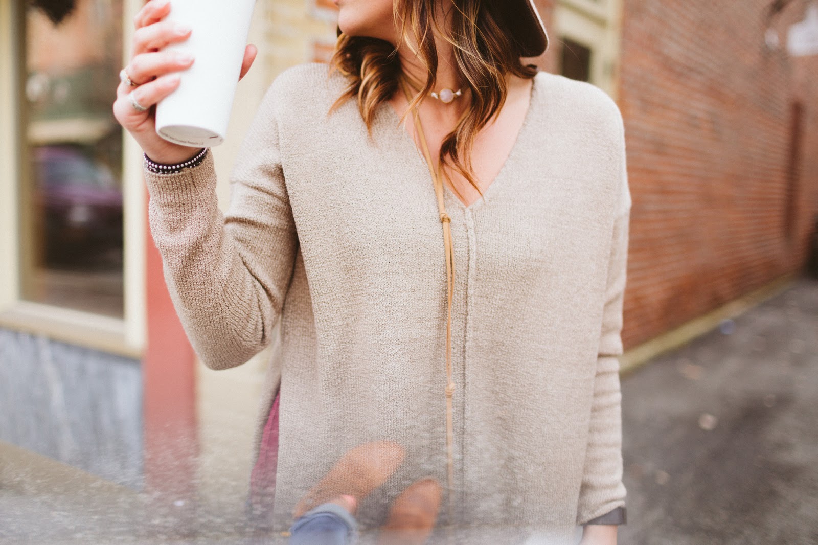 Downtown Wabash, IN Coffee + Puppy Date His Photo Girl