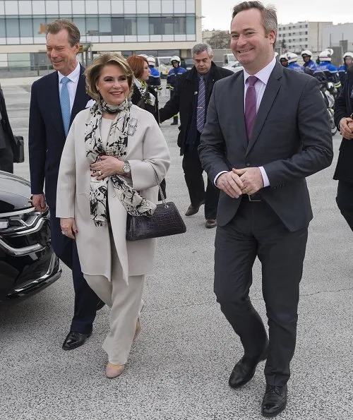Grand Duke Henri and Grand Duchess Maria Teresa visited the National Centre for Space Studies and Airbus A380 assembly site in Blagnac